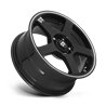 Motegi | MR116 FS5 17x7.0 ET40 - GLOSS BLACK W/ MACHINED FLANGE