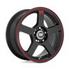 Motegi | MR116 FS5 18x8.0 ET45 - MATTE BLACK W/ RED STRIPE