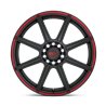 Motegi | MR142 CS8 18x8.0 ET35 - SATIN BLACK W/ RED STRIPE