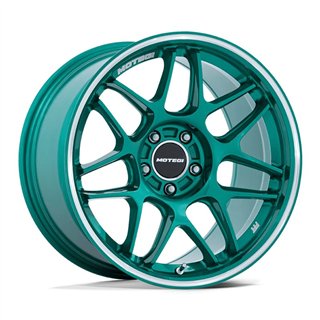 Motegi | MR158 TSUBAKI 18x9.5 ET25 - HOKKAIDO GREEN W/ MACHINED LIP