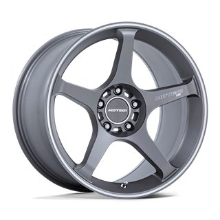 Motegi | MR159 BATTLE V 17x9.5 ET22 - GUNZILLA W/ MACHINED LIP STRIPE
