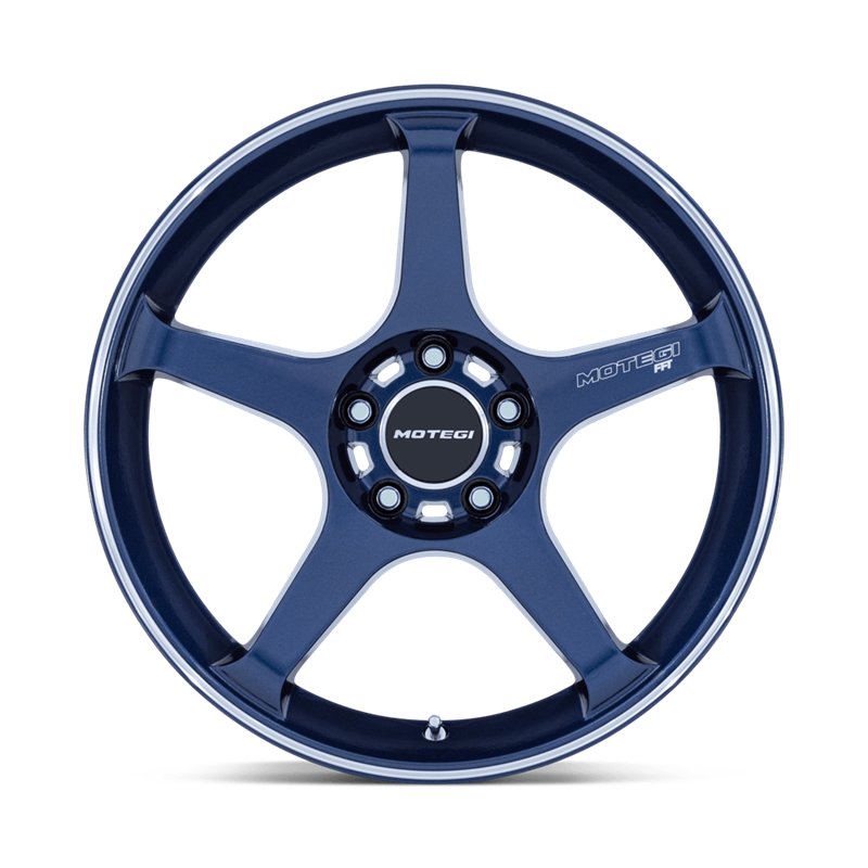 Motegi | MR159 BATTLE V 18x10.5 ET25 - OBSIDIAN BLUE W/ MACHINED LIP STRIPE