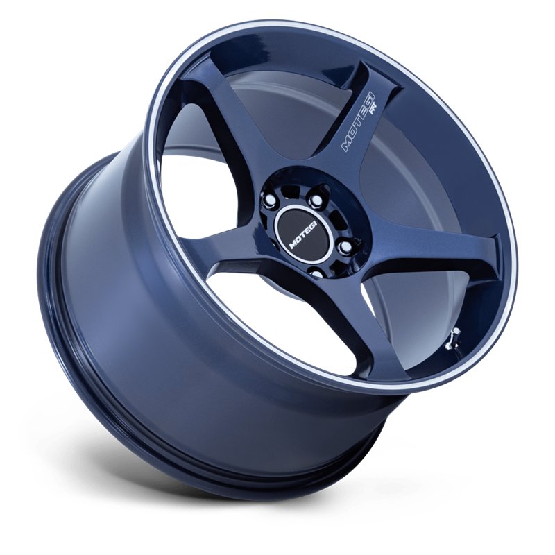 Motegi | MR159 BATTLE V 18x9.5 ET0 - OBSIDIAN BLUE W/ MACHINED LIP STRIPE