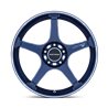 Motegi | MR159 BATTLE V 18x9.5 ET0 - OBSIDIAN BLUE W/ MACHINED LIP STRIPE