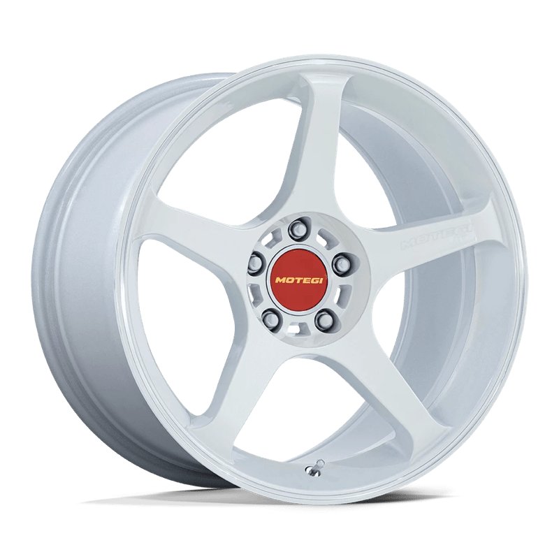 Motegi | MR159 BATTLE V 18x9.5 ET25 - MATSURI WHITE PEARL W/ MACHINED LIP STRIPE