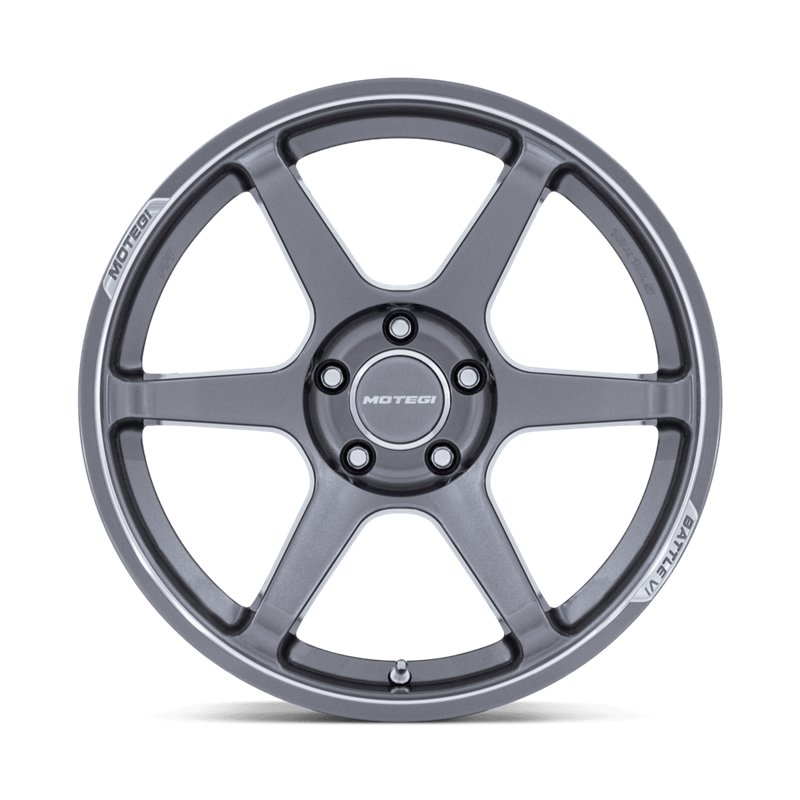 Motegi | MR160 BATTLE VI 18x10.5 ET0 - GLOSS GUNZILLA W/ MACHINED LIP