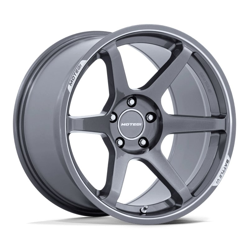 Motegi | MR160 BATTLE VI 19x9.5 ET40 - GLOSS GUNZILLA W/ MACHINED LIP