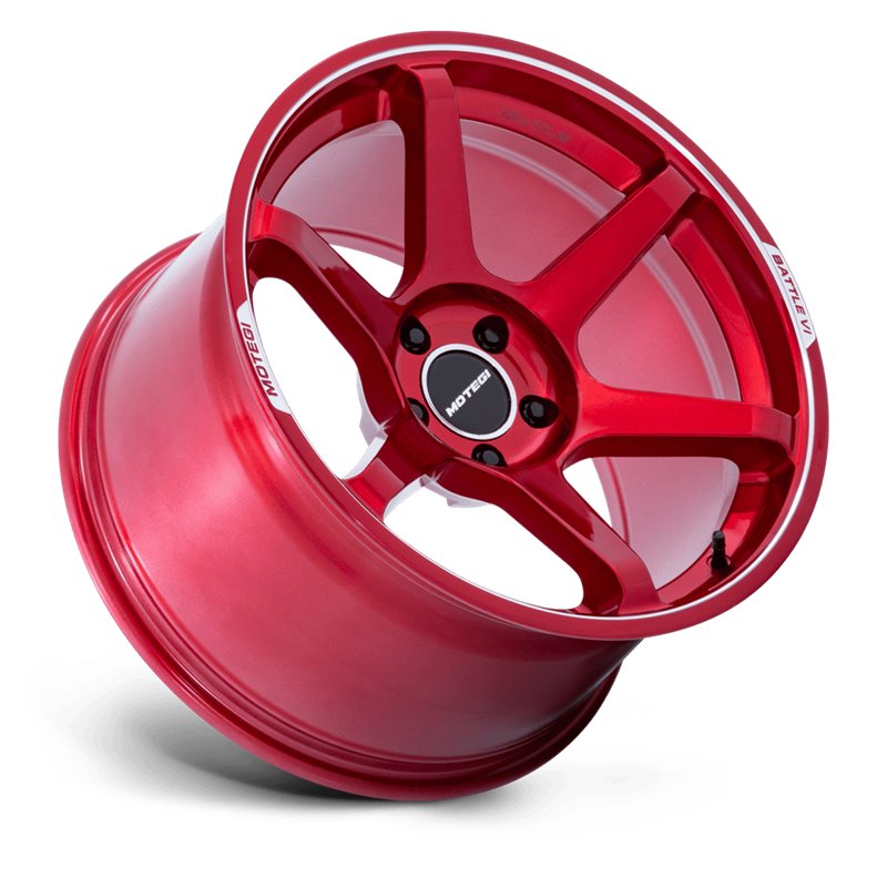 Motegi | MR160 BATTLE VI 18x10.5 ET25 - CHERRY RED METALLIC W/ MACHINED LIP