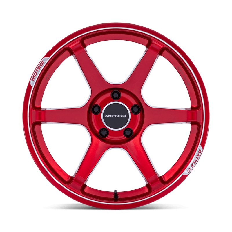 Motegi | MR160 BATTLE VI 18x9.5 ET35 - CHERRY RED METALLIC W/ MACHINED LIP