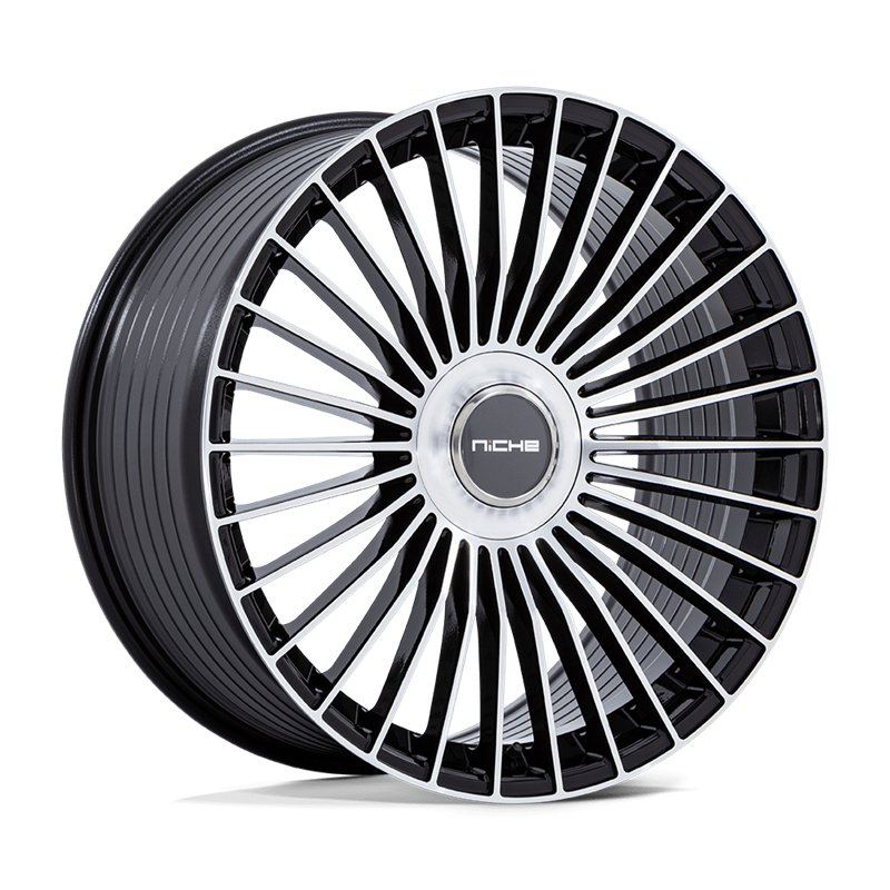 Niche Wheels | NC282 SERENE 24x10.0 ET35 - GLOSS BLACK W/ MACHINED FACE