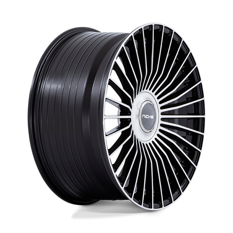 Niche Wheels | NC282 SERENE 24x10.0 ET35 - GLOSS BLACK W/ MACHINED FACE