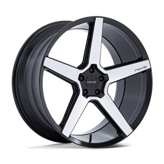 Niche Wheels | NC283 MODENA 20x9.0 ET35 - GLOSS BLACK W/ MACHINED FACE