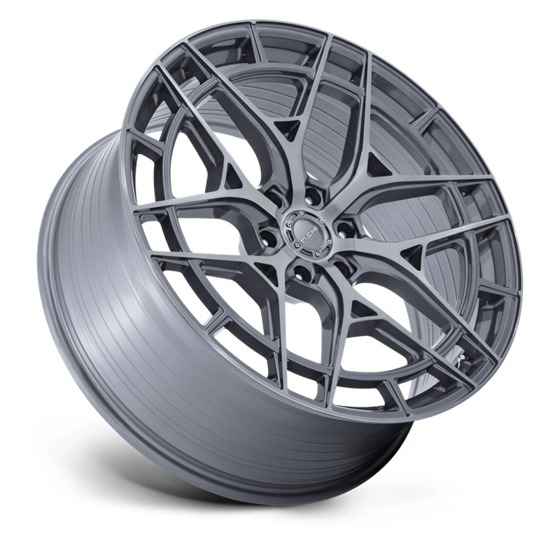 Niche Wheels | NC284 ADRIA 24x10.0 ET30 - PLATINUM W/ BRUSHED FACE