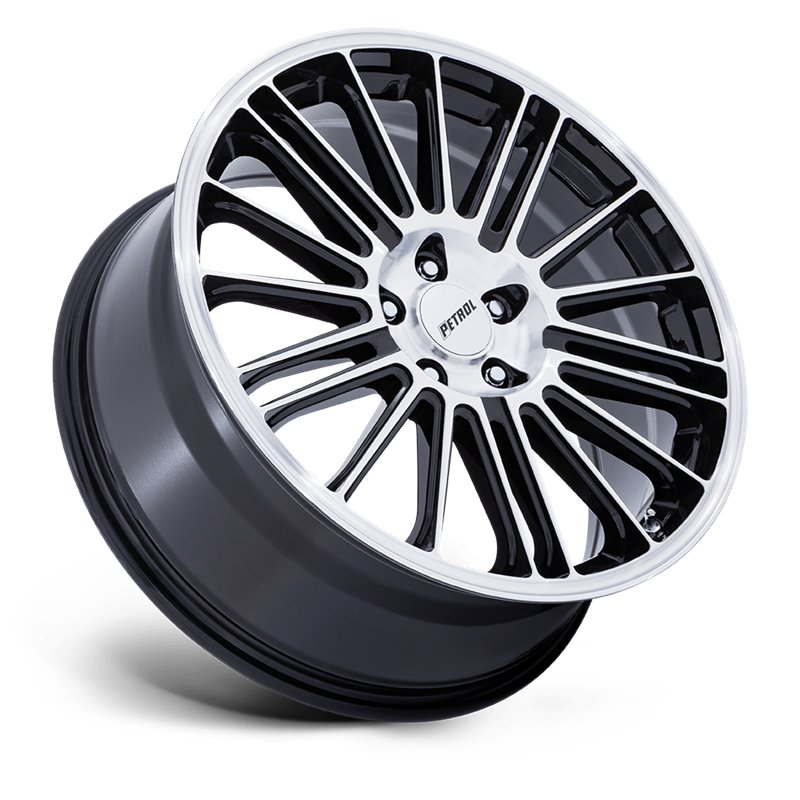Petrol | PE001 P1D 19x8.0 ET40 - GLOSS BLACK W/ MACHINED FACE