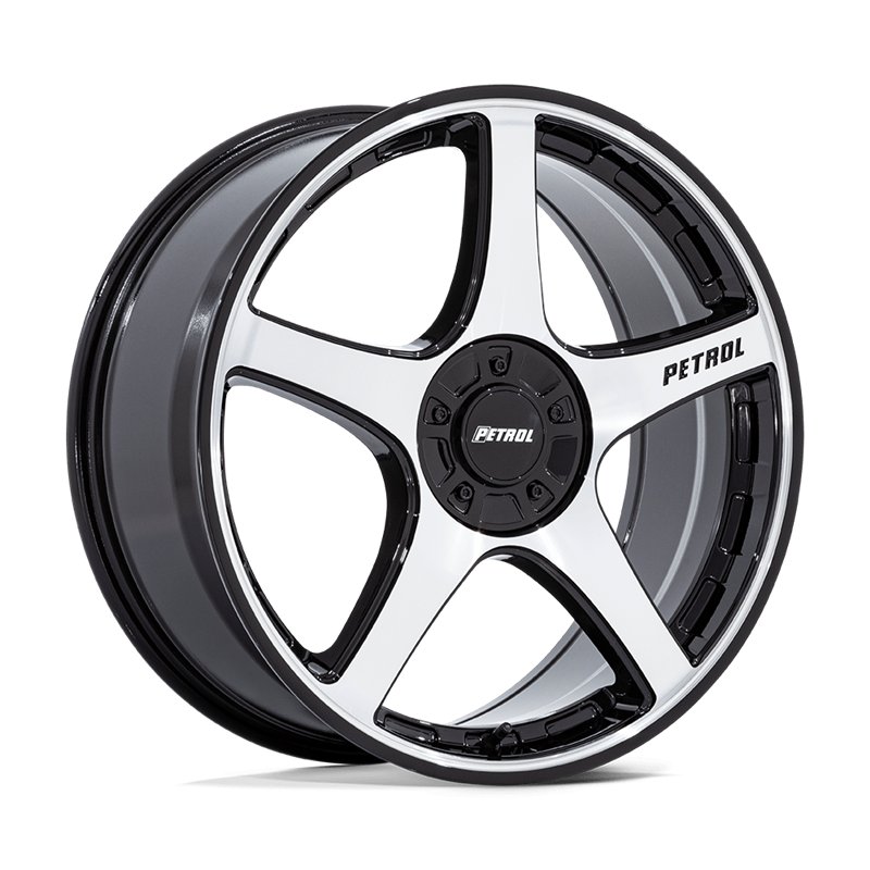 Petrol | PE003 P2E 19x8.0 ET40 - GLOSS BLACK W/ MACHINED FACE