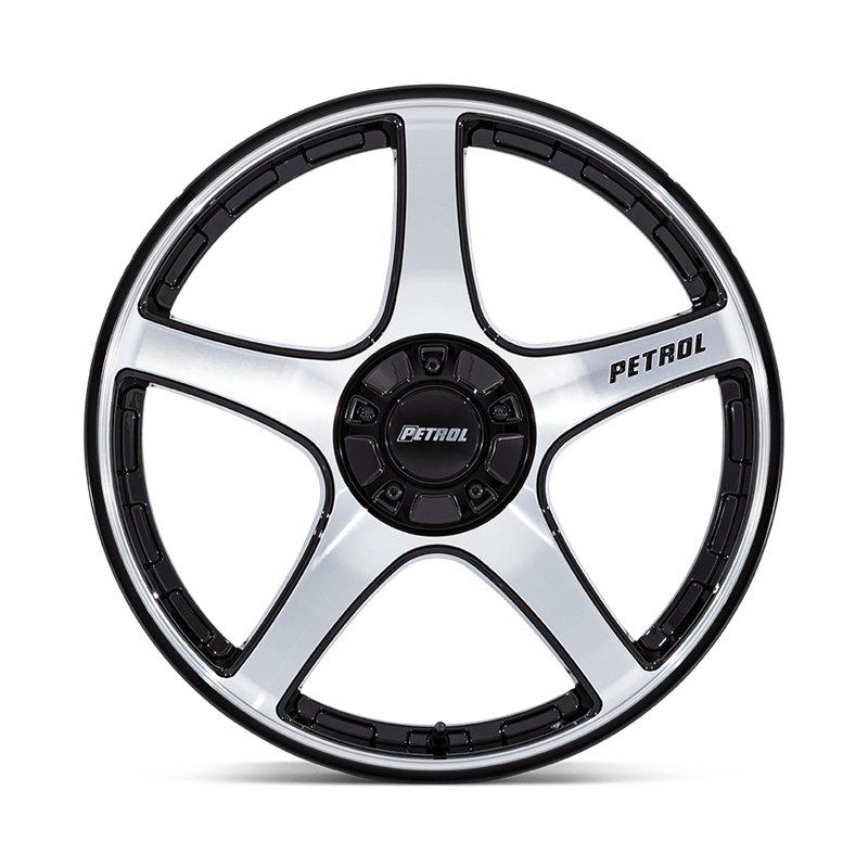 Petrol | PE003 P2E 19x8.0 ET40 - GLOSS BLACK W/ MACHINED FACE