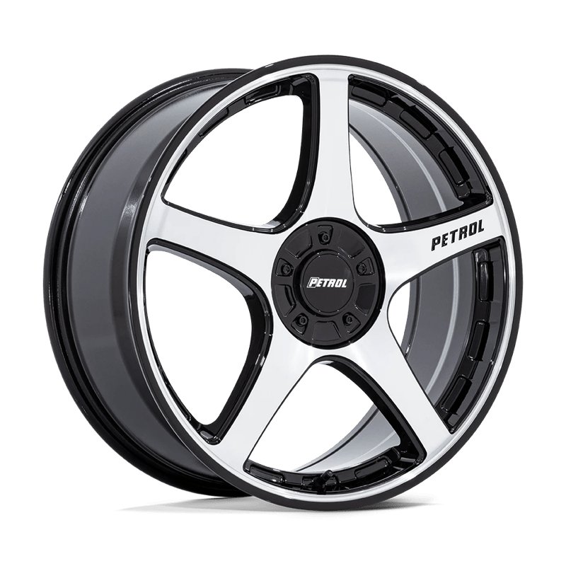 Petrol | PE003 P2E 20x8.5 ET40 - GLOSS BLACK W/ MACHINED FACE