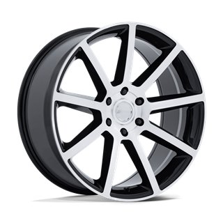 Petrol | PE007 P6E 22x9.5 ET30 - GLOSS BLACK W/ MACHINED FACE