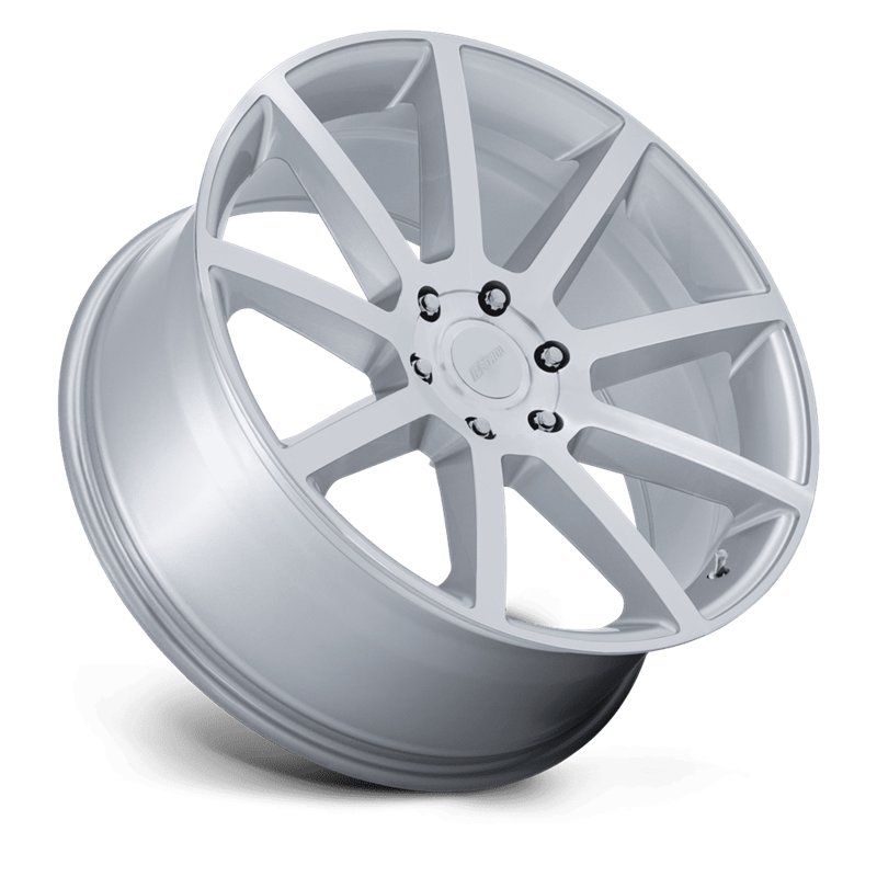 Petrol | PE007 P6E 20x9.5 ET25 - GLOSS SILVER W/ MACHINED FACE
