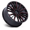 Performance Replicas | PR223 22x9.0 ET28 - GLOSS BLACK MILLED RED
