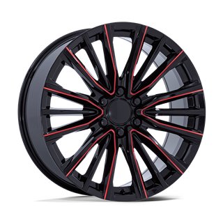 Performance Replicas | PR223 26x10.0 ET28 - GLOSS BLACK MILLED RED