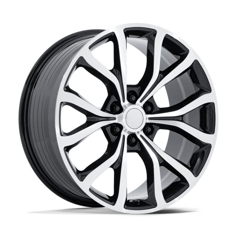 Performance Replicas | PR230 22x9.5 ET44 - GLOSS BLACK W/ MACHINED FACE