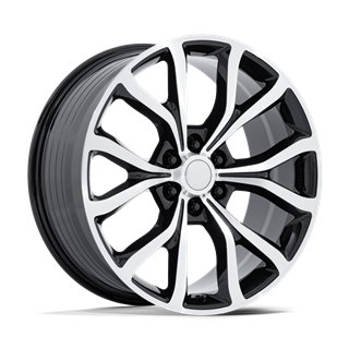 Performance Replicas | PR230 24x10.0 ET31 - GLOSS BLACK W/ MACHINED FACE
