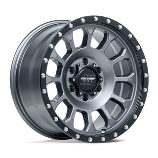 Pro Comp | PA34 ROCKWELL 17x8.5 ET0 - MATTE GRAPHITE W/ BLACK LIP