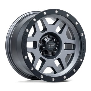 Pro Comp | PA41 PHASER 17x9.0 ET-6 - MATTE GRAPHITE W/ BLACK LIP