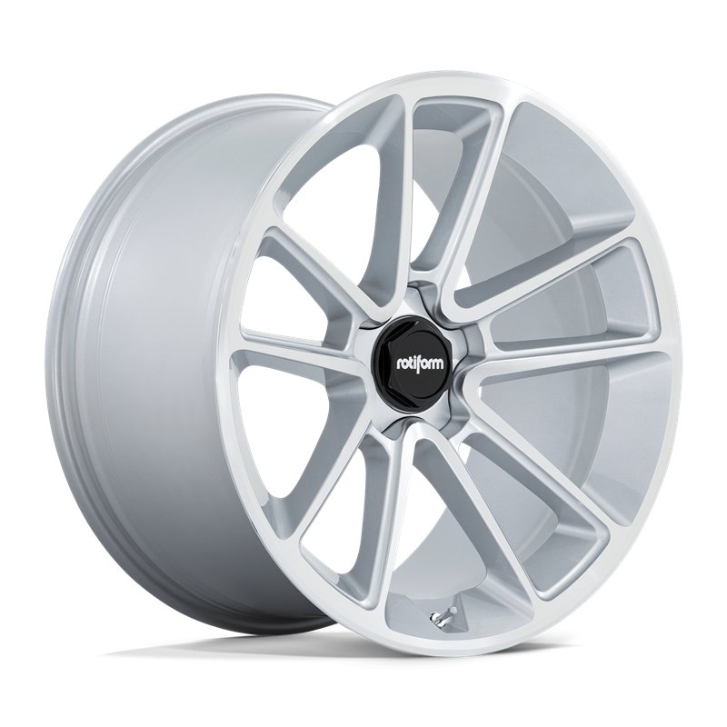 Rotiform | R192 BTL 22x12.0 ET15 - GLOSS SILVER W/ MACHINED FACE