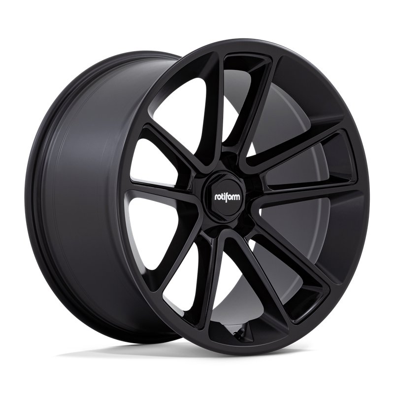 Rotiform | R194 BTL 22x12.0 ET35 - MATTE BLACK W/ BLACK CAP