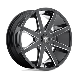DUB Wheels | S109 PUSH 20x8.5 ET25 - GLOSS BLACK MILLED