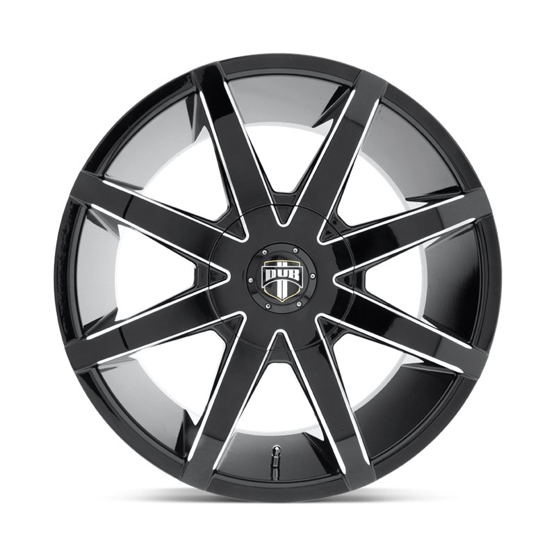 DUB Wheels | S109 PUSH 20x8.5 ET25 - GLOSS BLACK MILLED