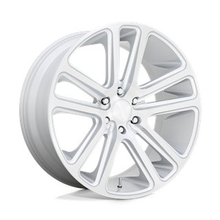 DUB Wheels | S257 FLEX 24x10.0 ET30 - GLOSS SILVER BRUSHED FACE