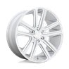 DUB Wheels | S257 FLEX 24x10.0 ET30 - GLOSS SILVER BRUSHED FACE