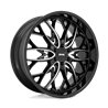 DUB Wheels | S263 OG 22x9.5 ET30 - GLOSS BLACK MILLED