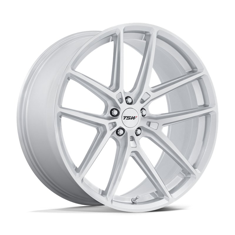 TSW | TW006 IMOLA 22x10.5 ET38 - GLOSS SILVER W/ MACHINED FACE