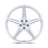 TSW | TW007 ESPRIT 18x10.5 ET25 - HYPER SILVER W/ MACHINED FACE