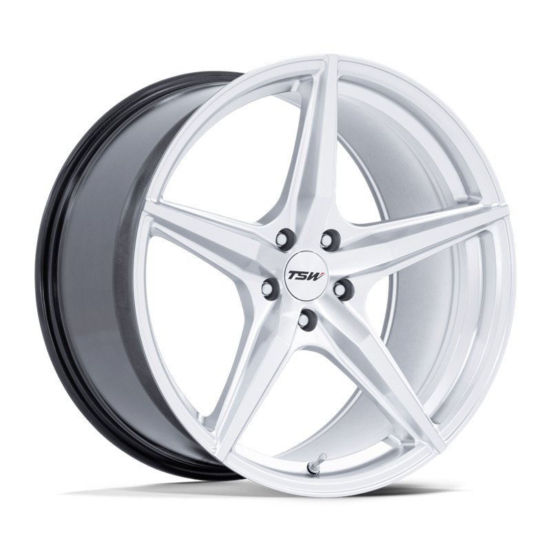 TSW | TW007 ESPRIT 18x9.5 ET25 - HYPER SILVER W/ MACHINED FACE