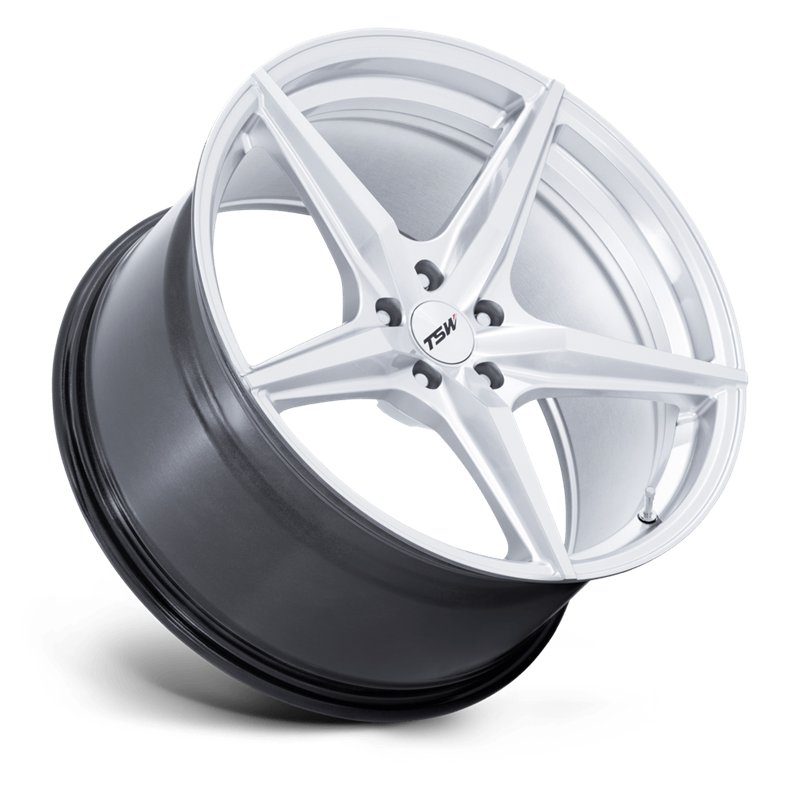 TSW | TW007 ESPRIT 18x9.5 ET22 - HYPER SILVER W/ MACHINED FACE