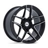 TSW | TW008 SLIPSTREAM 19x8.5 ET42 - GLOSS BLACK W/ MACHINED FACE