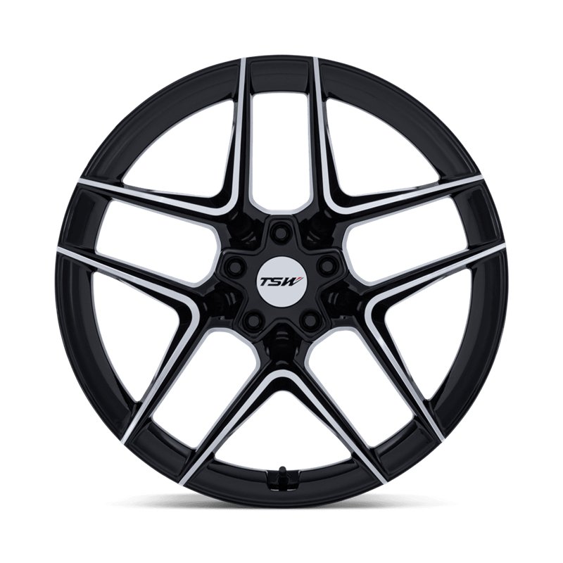 TSW | TW008 SLIPSTREAM 19x9.5 ET40 - GLOSS BLACK W/ MACHINED FACE