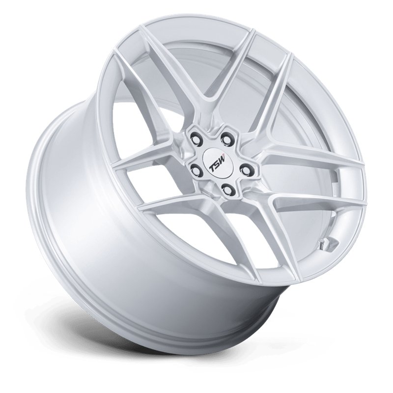 TSW | TW008 SLIPSTREAM 19x10.5 ET25 - GLOSS SILVER W/ MACHINED FACE