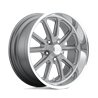 US Mag | U111 RAMBLER 15x7.0 ET1 - TEXTURED GRAY W/ DIAMOND CUT LIP