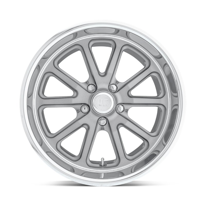 US Mag | U111 RAMBLER 15x7.0 ET1 - TEXTURED GRAY W/ DIAMOND CUT LIP