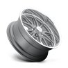 US Mag | U111 RAMBLER 17x8.0 ET1 - TEXTURED GRAY W/ DIAMOND CUT LIP