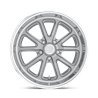 US Mag | U111 RAMBLER 18x9.5 ET1 - TEXTURED GRAY W/ DIAMOND CUT LIP