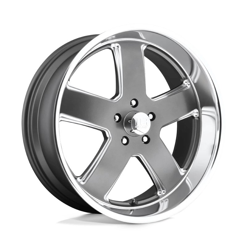 US Mag | U118 HUSTLER 22x11.0 ET18 - MATTE GUN METAL