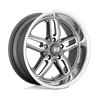 US Mag | U129 CTEN 22x10.5 ET1 - MATTE GUN METAL MILLED