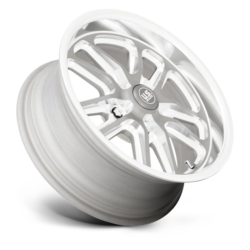 US Mag | U130 BULLET 17x8.0 ET1 - TEXTURED GUN METAL W/ MILLED EDGES